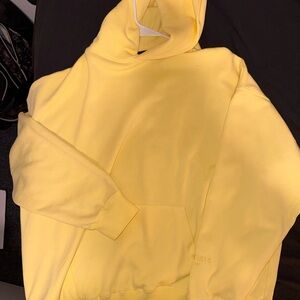 Essentials Men's Hoodie in Bright Yellow